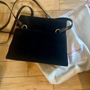 Black Salvatore Ferragamo Women's Bag brand new velvet stunning